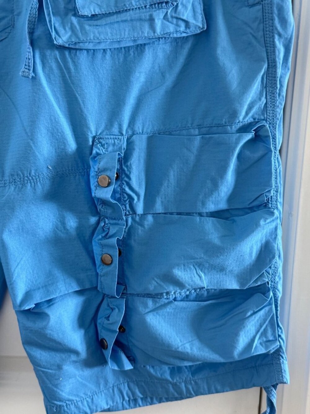 Sean John Mens Blue Cargo Shorts Size 38 Cotton Lightweight Casual - Picture 8 of 8